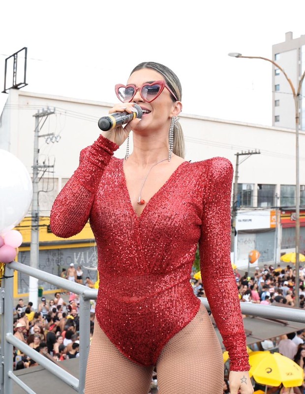 Kelly Key no bloco Sapequinha em SP (Foto: Rafael Cusato/Ed.Globo)