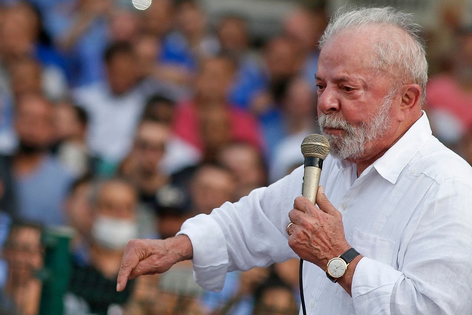 O ex-presidente Luiz Inácio Lula da Silva, candidato a um novo mandato pelo PT