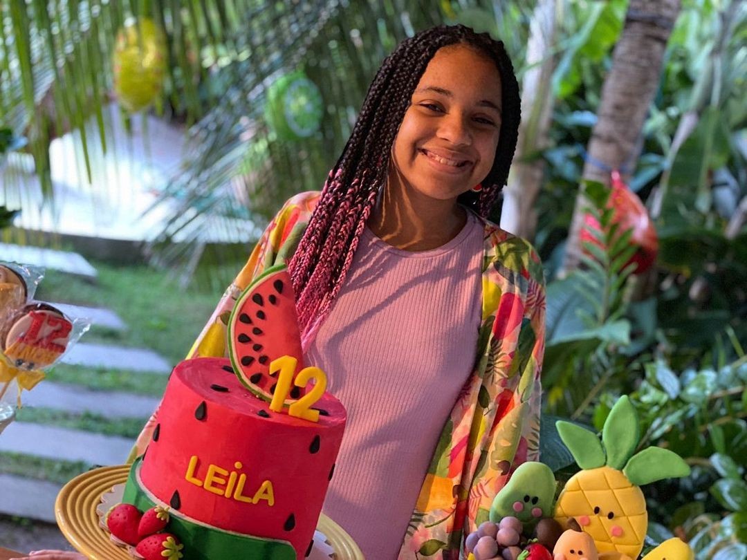 Carlinhos Brown posta foto rara para comemorar aniversário da filha Leila (Foto: Reprodução / Instagram)