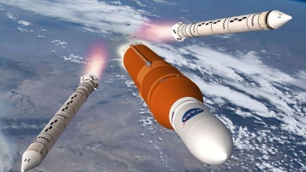 Chamado SLS, o foguete das próximas missões será extremamente potente (Foto: Nasa)