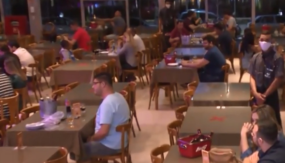 Horário ampliado de bares e restaurantes começa neste sábado (5), em Campina Grande — Foto: TV Paraíba/Reprodução
