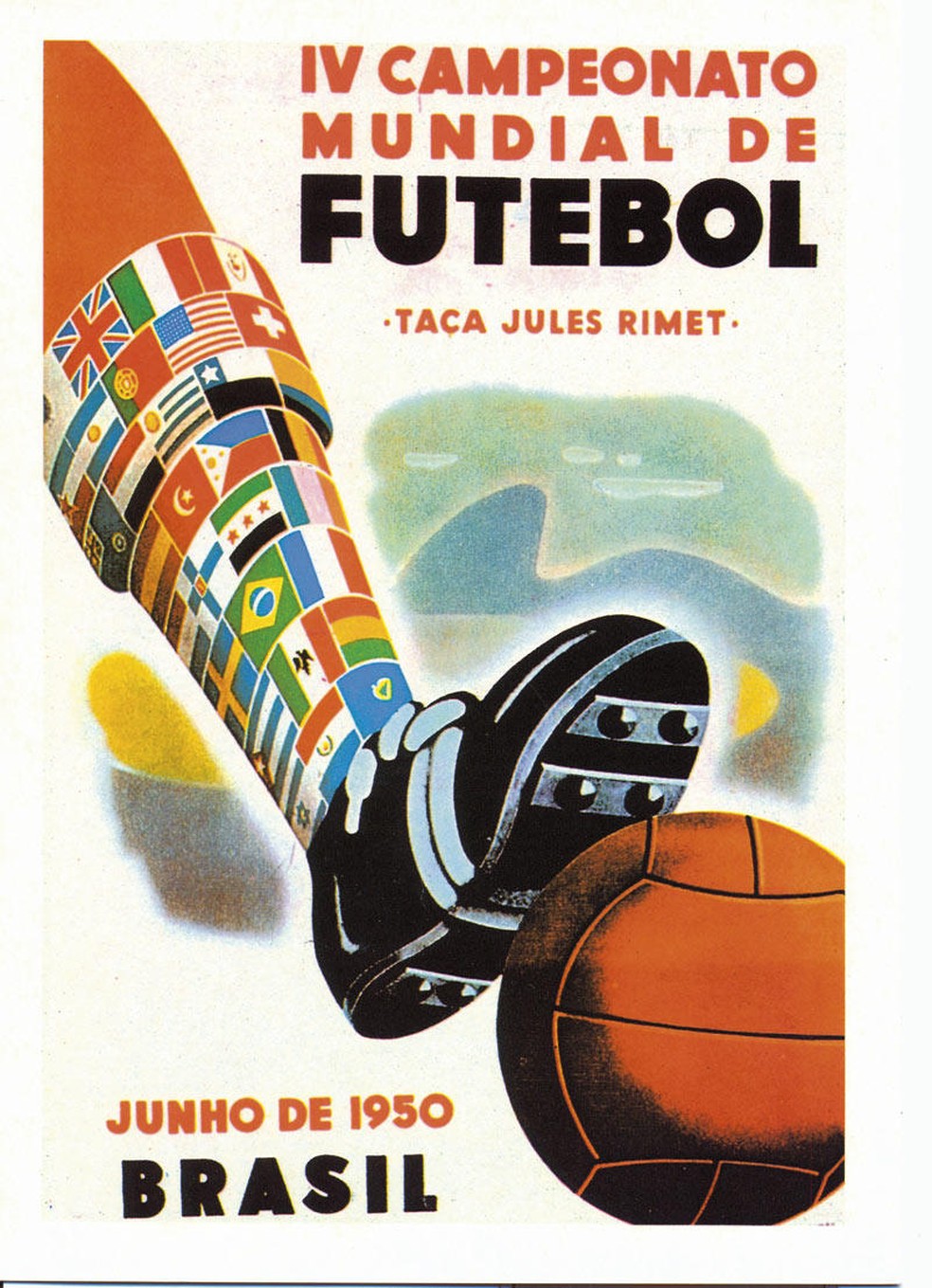 Pôster Copa do Mundo 1950 — Foto: Divulgação/Fifa