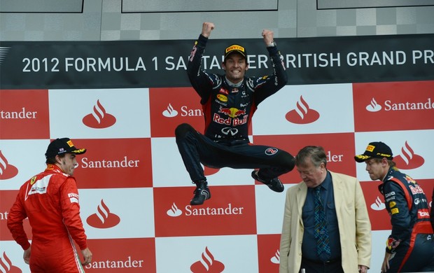 F1 Mark Webber GP da Inglaterra Silverstone (Foto: AFP)