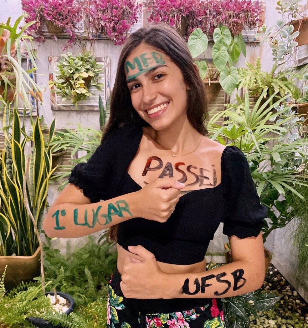 Juliana é a terceira da família a estudar medicina — Foto: Juliana Moreau