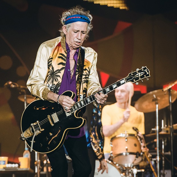 Keith Richards em apresentação dos Rolling Stones em São Paulo (Foto: Divulgação/Camila Cara)