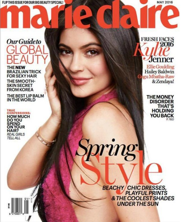 Kylie Jenner é capa da revista Marie Claire americana (Foto: Reprodução/Marie Claire US)