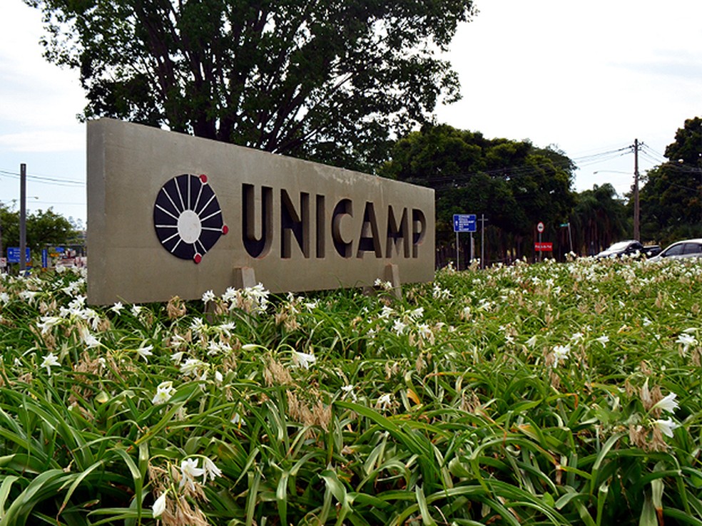 Entrada principal do campus de Campinas da Unicamp — Foto: Lucas Jerônimo/G1