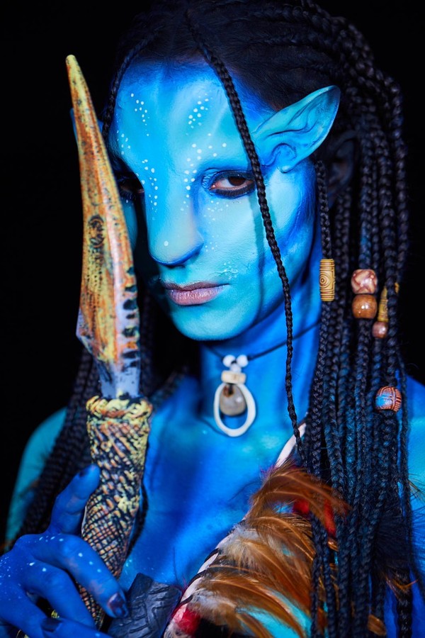 Lais Ribeiro fantasiada de Avatar (Foto: Reprodução Instagram)
