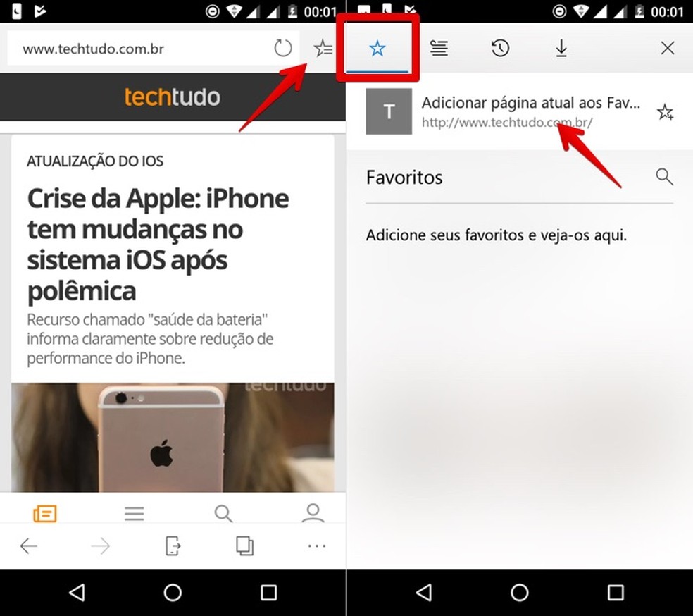 Microsoft Edge Como Adicionar E Gerenciar Favoritos No Celular 5090