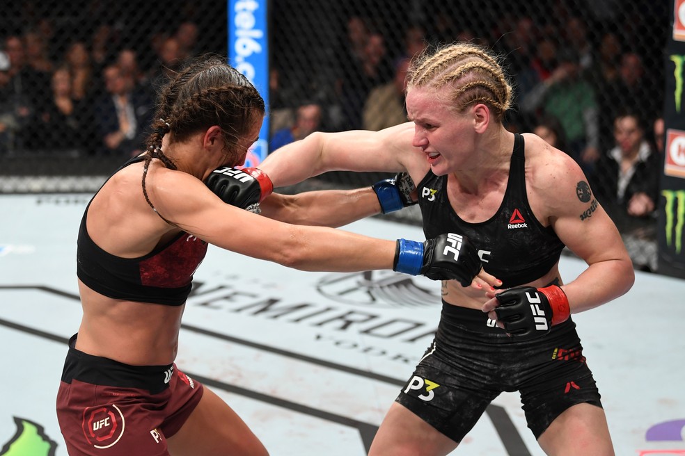 Valentina Shevchenko venceu Joanna Jedrzejczyk por decisÃ£o unÃ¢nime (triplo 49-46) â?? Foto: Getty Images