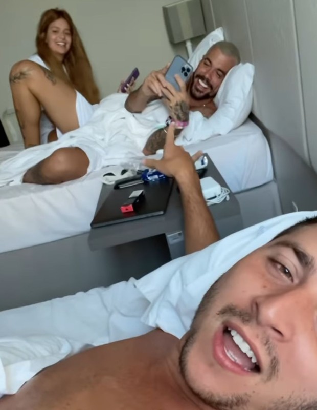 Matheus Novinho mostra Viih Tube e Lipe Ribeiro juntos (Foto: Reprodução/Instagram)