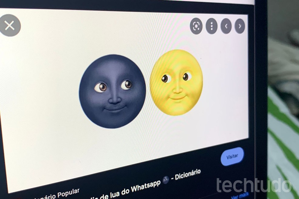 Emojis de lua no WhatsApp podem ter diferentes significados; entenda — Foto: Letícia Rosa/TechTudo