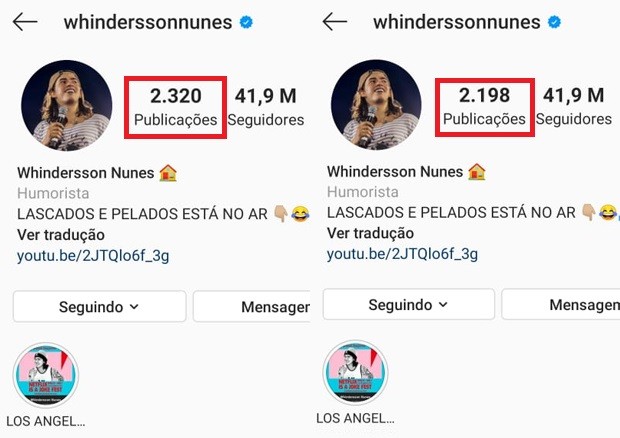 Whindersson Nunes deleta fotos de Luísa Sonza após separação (Foto: Reprodução/Instagram)