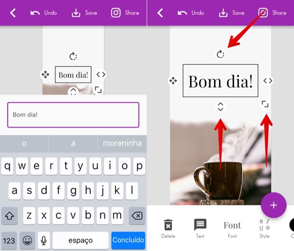 Como criar post de bom dia para Instagram com o app PostMuse | Redes  sociais | TechTudo