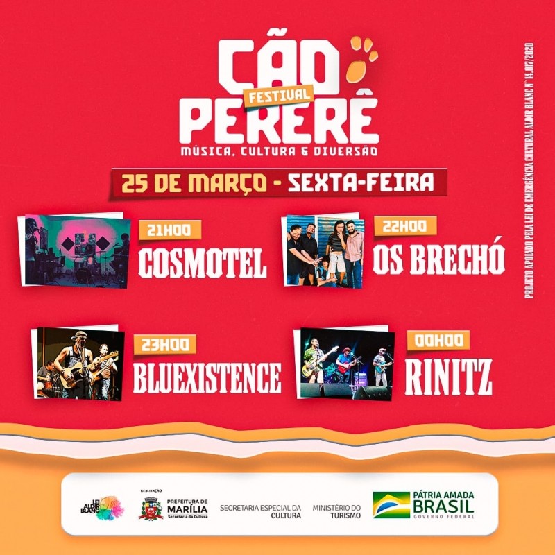 Marília recebe festival gratuito de bandas autorais nesta sexta-feira