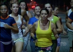Atletas de Palmas treinam para Meia Maratona do Tocantins (Foto: Reprodução/TV Anhanguera)