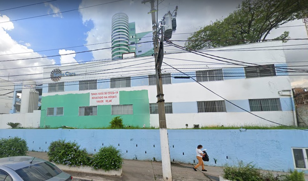 Hospital Santa Clara, na Zona Leste de São Paulo, onde criança foi atendida — Foto: Reprodução