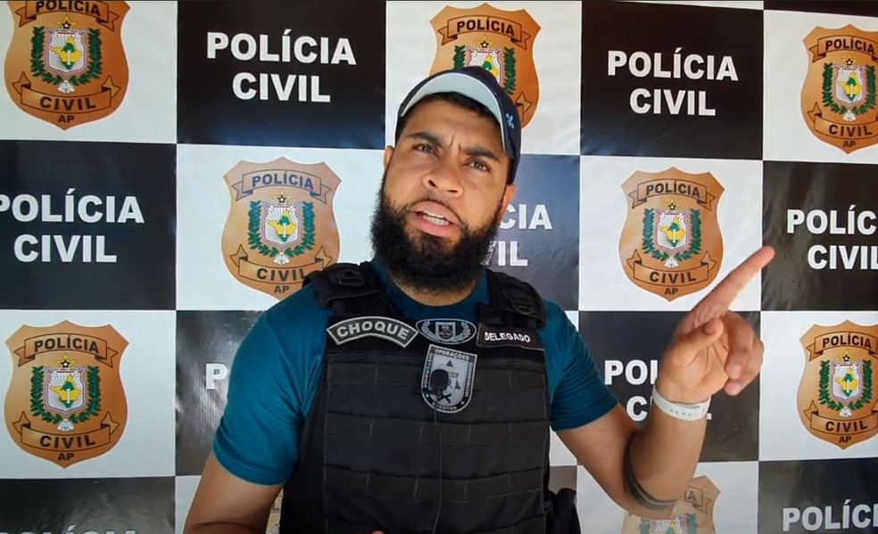 Delegado Vinícius Alves, da 4ª DP de Macapá — Foto: Polícia Civil/Reprodução