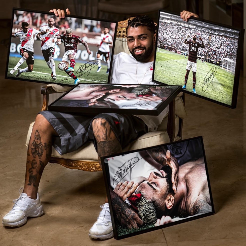 Gabigol lança coleção de quadros — Foto: Divulgação
