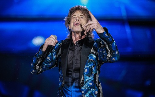 Rolling Stones durante show em São Paulo