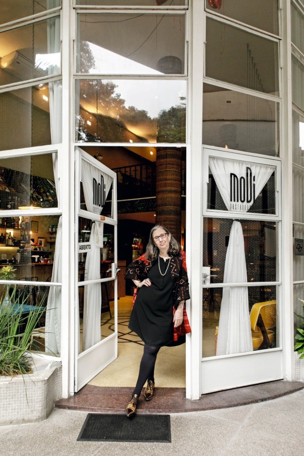 Mônica Figueiredo e restaurante MoDi (Foto: Mariana Pekin / Editora Globo)