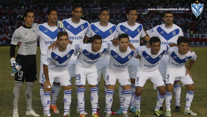 Vélez Sarsfield 2014; Lucas Pratto; Ariel Cabral; Lucas Romero (Foto: Divulgação/ Vélez Sarsfield)