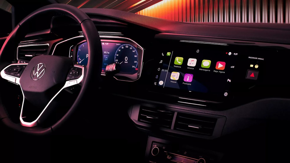 Sistemas operacionais como o VW Play são mais completos e funcionais do que Android Auto e Apple CarPlay — Foto: Divulgação/VW