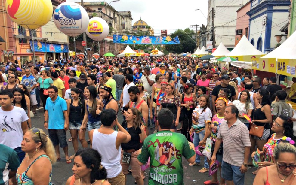 Bloco do Caldeira ocorreu na segunda-feira Gorda de carnaval — Foto: Rickardo Marques/G1 AM