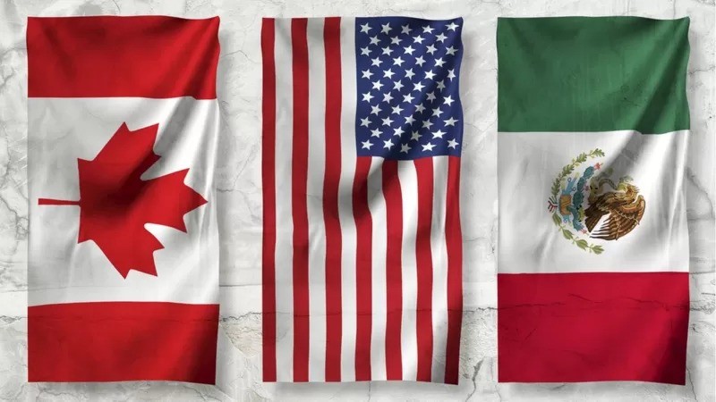 Canadá, EUA e México compartilham o T-MEC, um acordo de livre comércio que em julho de 2020 substituiu o Nafta (Foto: Getty Images via BBC News)