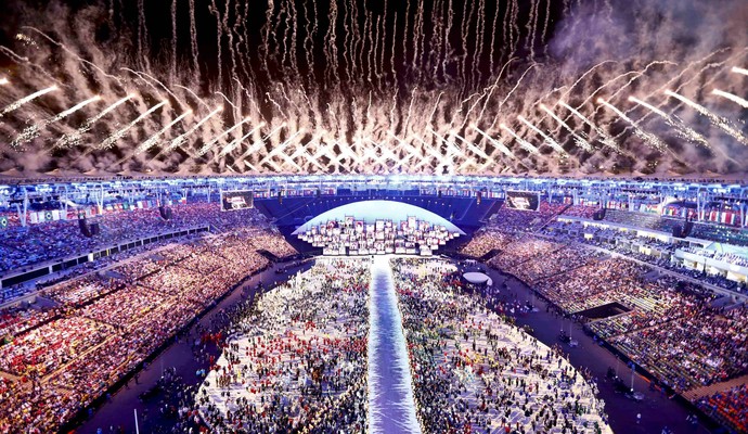 Cerimônia de abertura da Olimpíada do Rio de Janeiro (Foto: Pawel Kopczynski/Reuters)