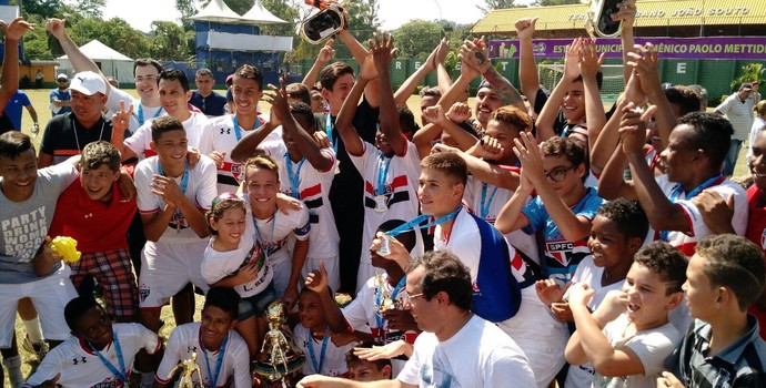 São Paulo campeão da Copa Brasil Sub-15 (Foto: Divulgação)