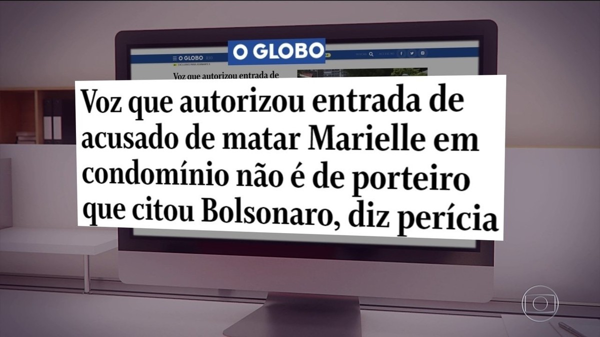 Voz que liberou entrada de acusado de matar Marielle em condomínio não é do porteiro que disse ter falado com Bolsonaro, diz laudo