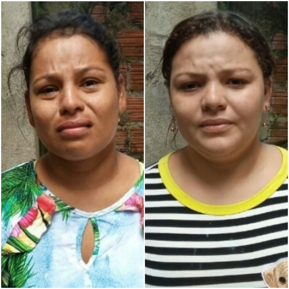 IrmÃ£s Tainar dos Santos e Tainara dos Santos sÃ£o suspeitas de terem matado a facadas a jovem Kelrry Daiana Mouzinho no dia 9 de abril, em Matinha â Foto: DivulgaÃ§Ã£o/PolÃ­cia Militar