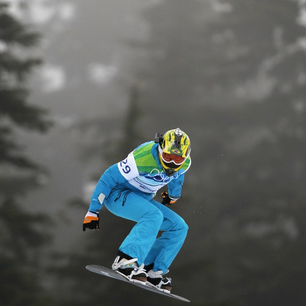 A brasileira Isabel Clark disputa as provas de Snowboard em Sochi  (Foto: Getty Images)