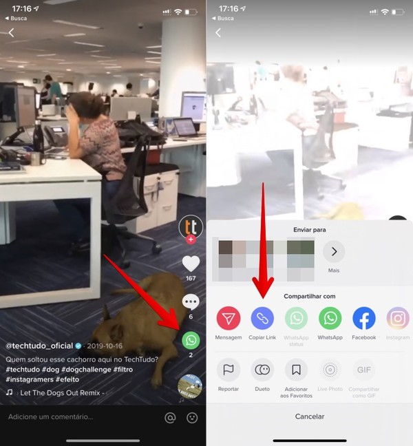 Como Copiar Link Do Tiktok Redes Sociais Techtudo