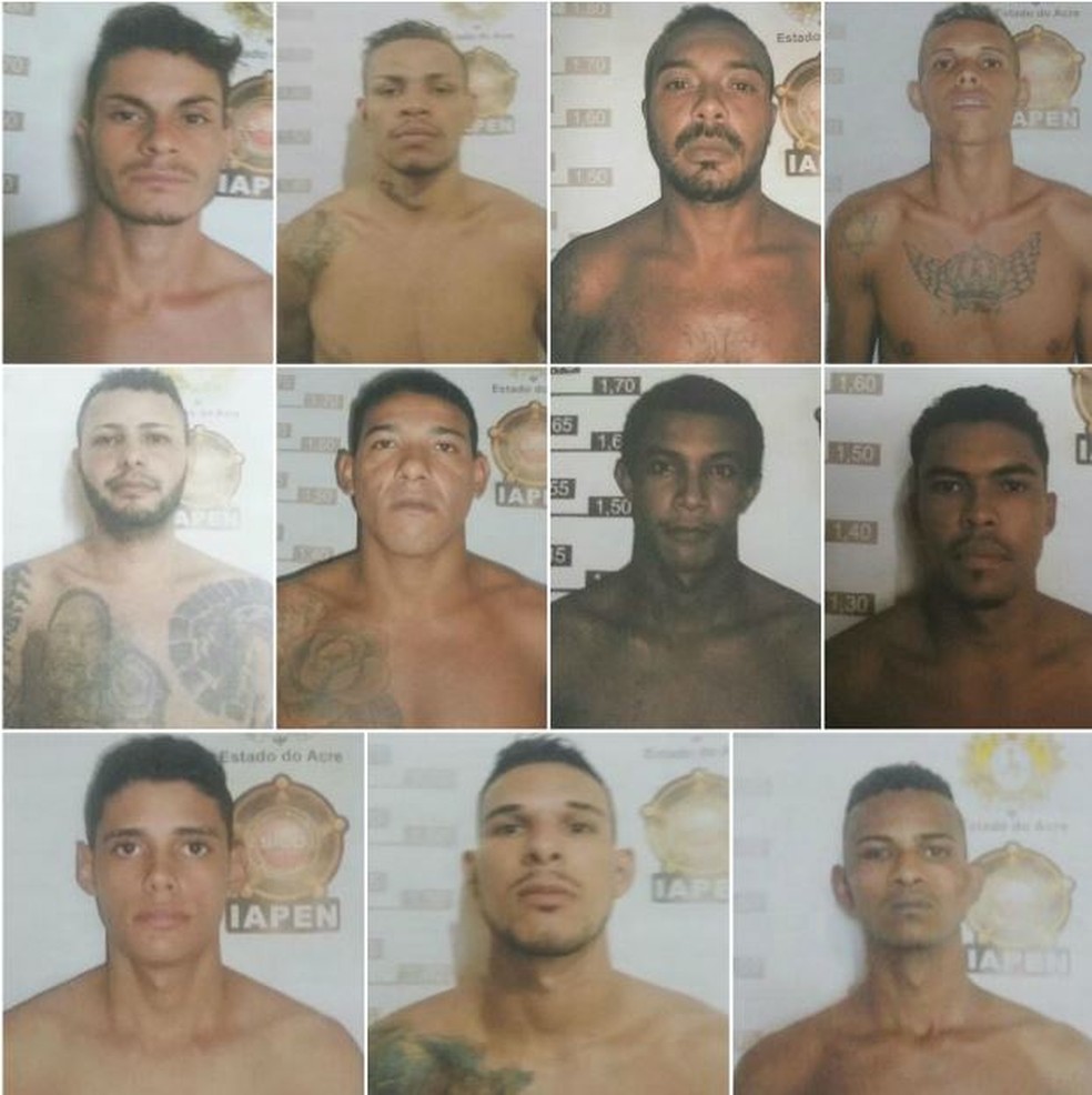 Onze presos fugiram do presÃ­dio neste domingo (6) em Rio Branco (Foto: DivulgaÃ§Ã£o/Iapen-AC)