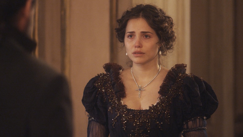 Leopoldina repreende Bonifácio (Foto: TV Globo)