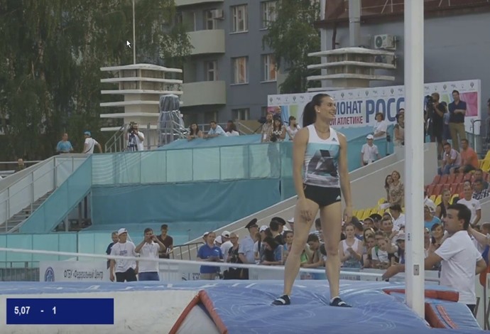 Yelena Isinbayeva Campeonato Rússia salto com vara (Foto: Reprodução)