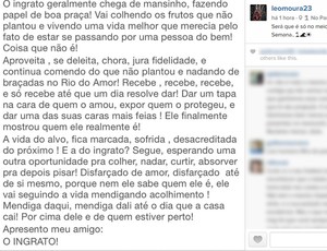 Leonardo Moura Flamengo (Foto: Reprodução/ Instagram)