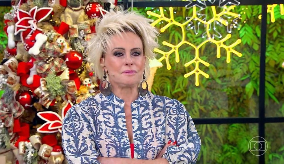 Ana Maria Braga se emociona no 'Mais Voc'  Foto: Reproduo/Globo
