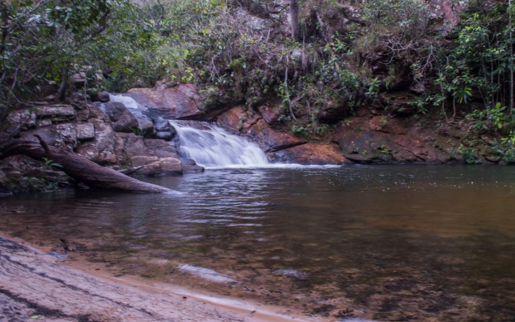 Cachoeira da Prainha, em Chapada dos Guimarães — Foto: Rafaela Zanol/ Secom-MT