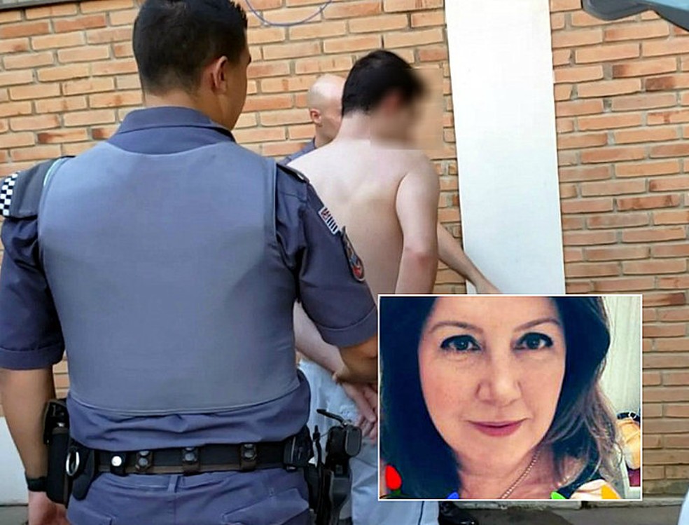 Filho Ã© preso apÃ³s matar mÃ£e a facadas em SÃ£o JoÃ£o da Boa Vista â€” Foto: Carioca/NotÃ­cias Policiais