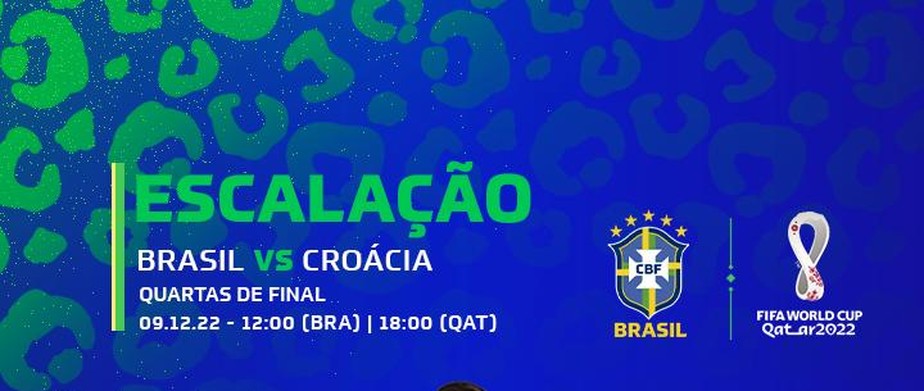 Escalação da seleção brasileira em jogo contra a Croácia