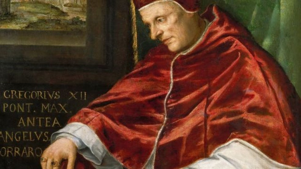 Gregório 12, o último papa a renunciar antes de Bento 16 — Foto: GETTY IMAGES/via BBC