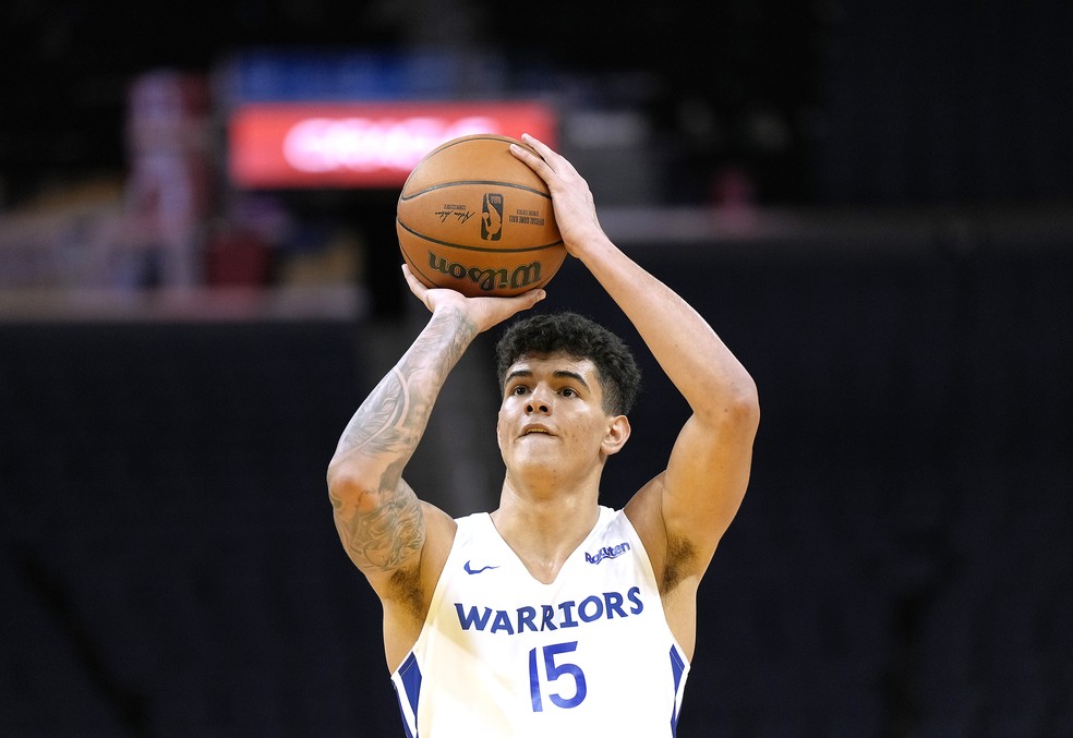 Gui Santos Warriors NBA — Foto: Thearon W. Henderson/Getty Images