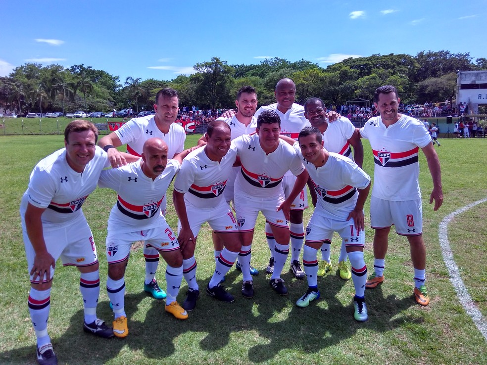 Masters São Paulo São José dos Campos Muller, Gustavo Nery, Vitor, Ronaldão e Pavão — Foto: Filipe Rodrigues/GloboEsporte.com