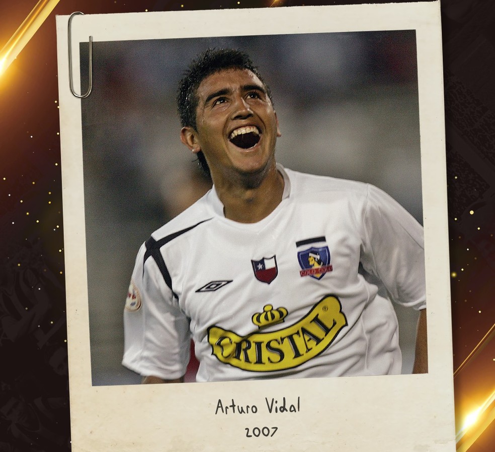 Vidal disputou a Libertadores de 2007 pelo Colo Colo &mdash; Foto: Reprodu&ccedil;&atilde;o Conmebol