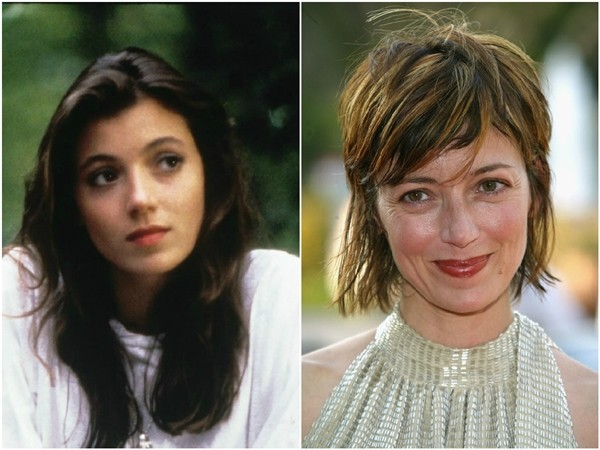 Mia Sara em 1986 e 2005 (Foto: Getty Images)