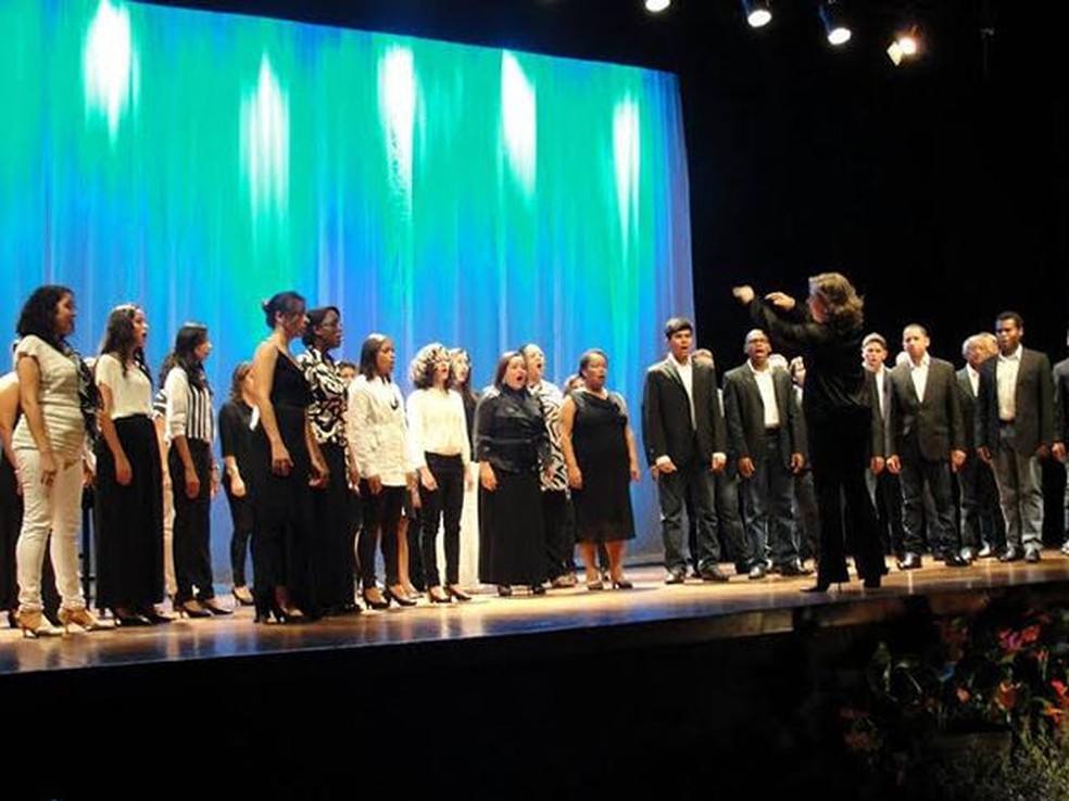 Coral da Universidade Federal de Mato Grosso (UFMT) se apresenta em Cuiabá — Foto: Assessoria