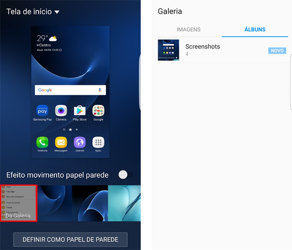 Como Trocar O Papel De Parede Do Galaxy S7 Softmix Informática